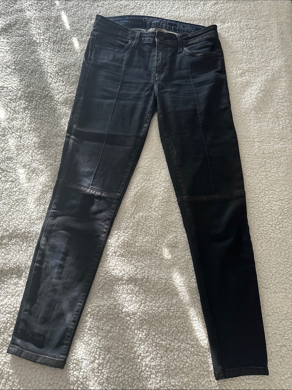 Calvin Klein Jeans Black Paneled Skinny Jeans